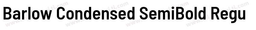 Barlow Condensed SemiBold Regular字体转换